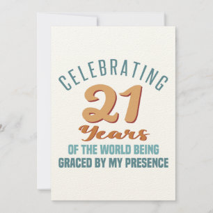 Invitation Sassy 21e Anniversaire