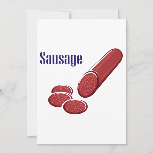 Invitation Saucisse (Devant)