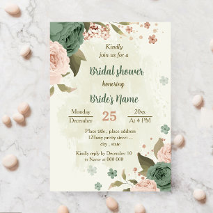 Invitation sauge vert flush fleurs botanique naine