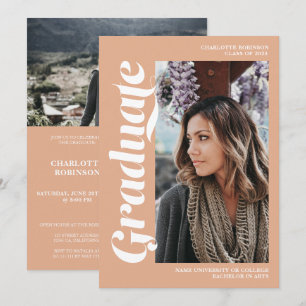 Invitation Saumon, script 3, diplôme photo