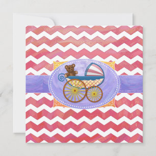Invitation Saumon Swirl Baby Stuff