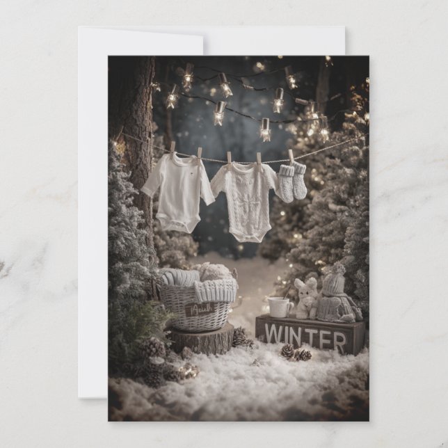 Invitation Saupoudré de Neige |  Félicité Givrée (Devant)