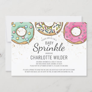 Invitation Saupoudrer bébé Donut