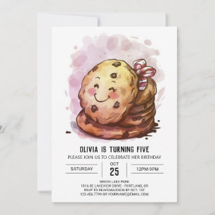 Invitation Saupoudrer de bons biscuits élégants Anniversaire