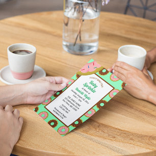 Invitation Saupoudrer de menthe verte Retro Baby Sprinkle