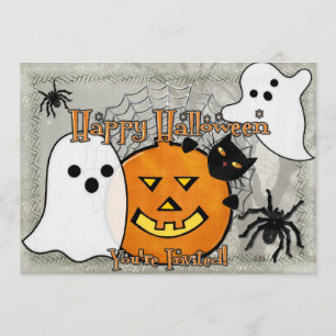 Invitation Sauter dans l'Halloween de la nuit