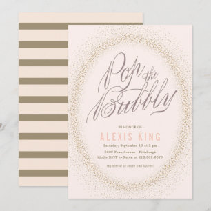 Invitation Sautez l'invitation pétillante de Fête de la