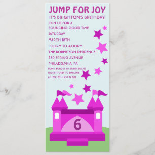 Invitation Sautez pour l'invitation d'anniversaire de Chambre