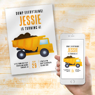 Invitation Sautez tout ! Fête d'anniversaire de la constructi