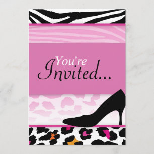 Invitation sauvage de talon (Bachelorette ou