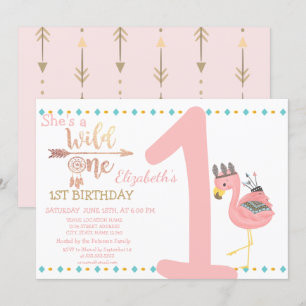 Invitation Sauvage,Flèches,Catcheur de Rêves Flamant Rose Ann
