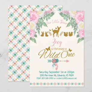 Invitation Sauvage - premier anniversaire