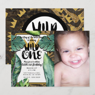 Invitation Sauvage Roi des Choses Couronne Fête d'anniversair