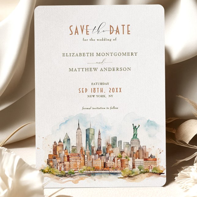 Invitation Sauvegarde de la Skyline de New York (Créateur téléchargé)
