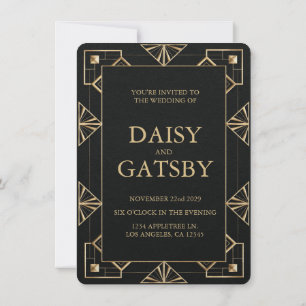 Invitation Sauvegarde personnalisée du Grand Gatsby