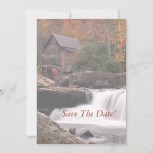 Invitation Sauvegarder La Date, Mariage D'automne À La Campag