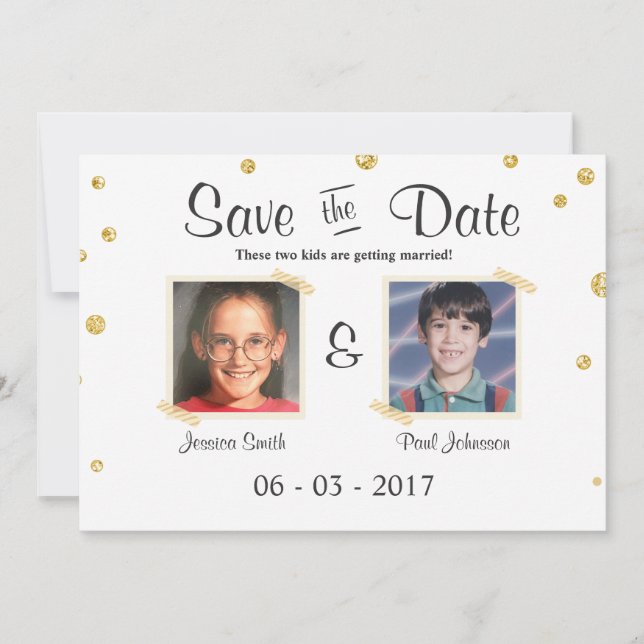 Invitation Sauvegarder la date Mariage Tableau noir rustique  (Devant)