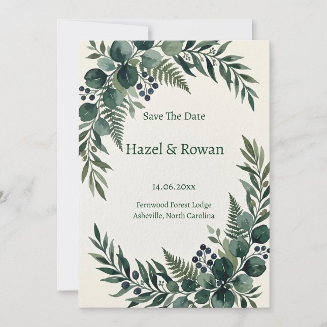 Invitation sauver la date (Devant)