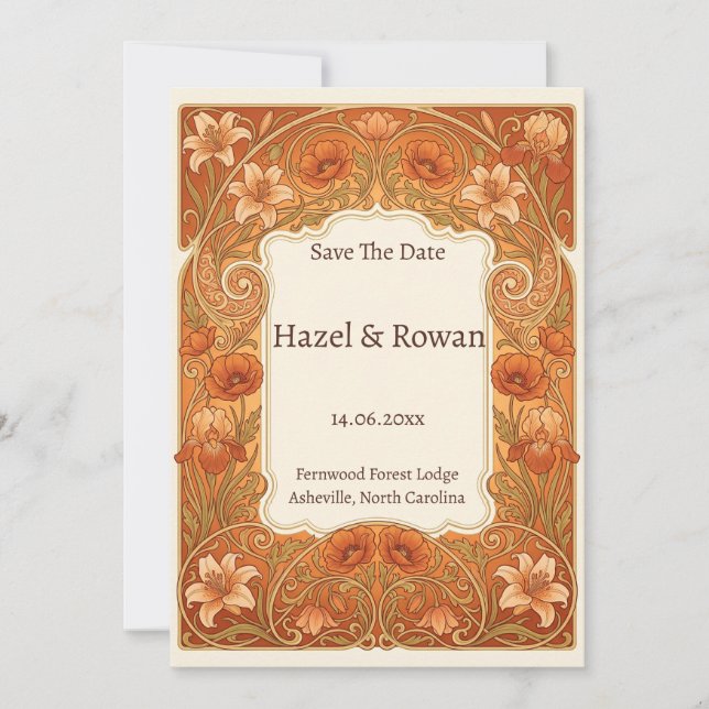 Invitation sauver la date (Devant)