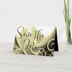 Invitation Sauver la date Calla Lily - Brun et ... - Personna