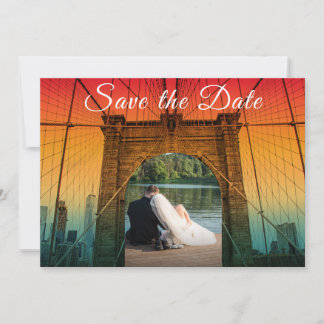 Invitation Sauver la date de mariage des jeunes mariés de New