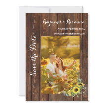 Sauvez la date Pays Fleurs de soleil vertes