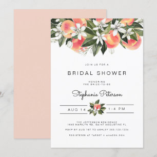 Invitation Savannah - Fête des mariées florale de l'aquarelle
