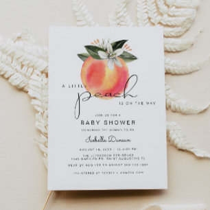 Invitation Savannah - Un petit Baby shower de pêche pêches