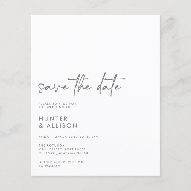 Invitation Save The Date (Devant)