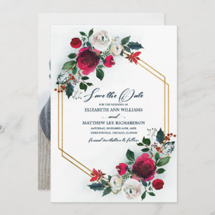 Invitation Save the date. Dusty Blue Photo du Mariage de Bo