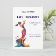 Save the Date Tournoi de golf féminine