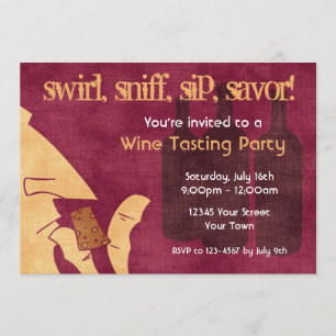 Invitation Savourer une fête du vin