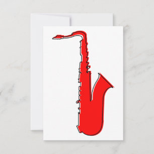 Invitation saxophone oddRex
