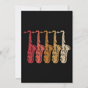 Invitation Saxophone Saxaphone Player Musique Jazz Teneur