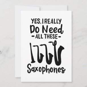 Invitation Saxophone - Types de saxophones