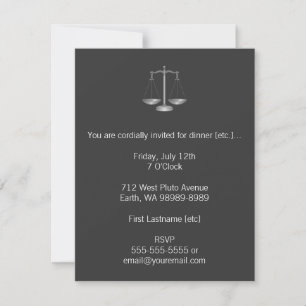 Invitation Scales de justice