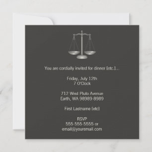 Invitation Scales de justice