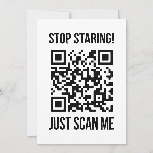 Invitation Scan Me : Faites Ce Qui Rend Votre Âme Heureuse (Devant)
