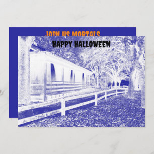 Invitation Scandale Blue Cabine Woods Halloween Party