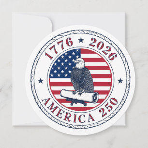 Invitation Sceau de l'Aigle Commémoratif America 250 – 1776-2