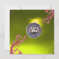 SCEAU DU MODÈLE DE CHEVALIERS topaz jaune