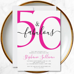 Invitation Scénario Cinquante ans et Incroyable Fête d'annive