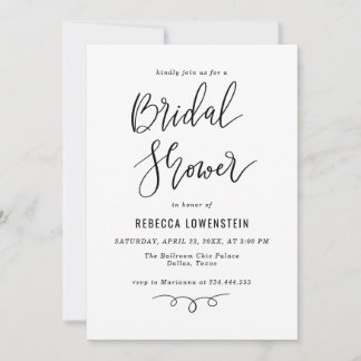 Invitation Scénario de Remise de Cadeaux de Mariée Moderne Ma