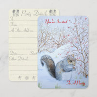 scène de neige d'écureuil gris mignon faune origin