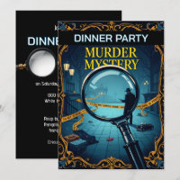 Scène du crime meurtre adulte mystère dîner fête