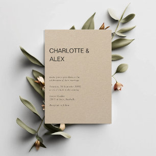 Invitation Schlicht elegante einladung