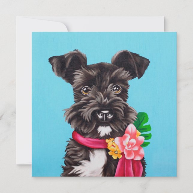 Invitation Schnauzer exotique (Devant)