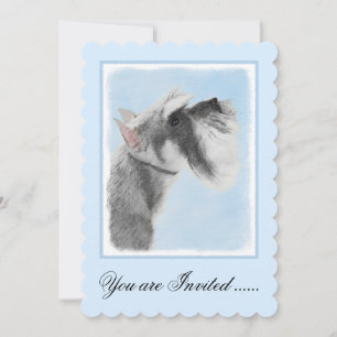 Invitation Schnauzer (Giant, Standard) Peinture - Chien Art