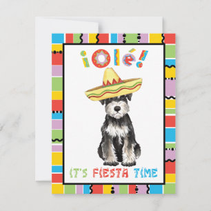 Invitation Schnauzer miniature Fiesta