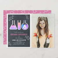Science Experiment Chalkboard Girl Photo Anniversa